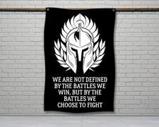 Motivational Gym Flag - Fitness Wall Decor for Home or Garage Gym