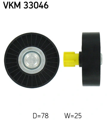 Umleitungs-/ÜBertragungsrolle, Keilriemen Mit Rippen SKF VKM 33046 FüR OE 5751.-image