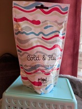 Primal Elements Cold  Flu Bath Salts, 12 Oz Bag, Tea Tree, Lavender, Lemon, Etc