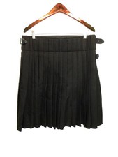 Scottish Design Tartans Size 36 Kilt Black Pleated Belt Loops Side Buckles Mens