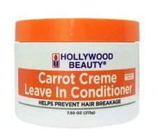 Hollywood Beauty Carrot Creme, Leave In Conditioner Prevent Hair Break 7.5 oz