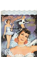 VINTAGE UNCUT WINTER CARNIVAL PAPER DOLLS HD~LASER REPRODUCTION~PRETTY LO PRIC