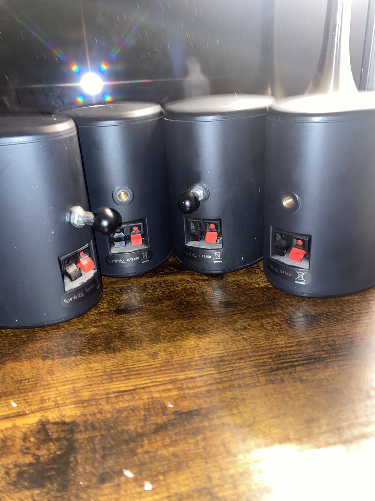 Infinity universal satellite speakers set of 4 without mounts great