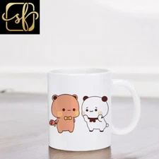 13 ( 301-400Ml) Panda Bear Bubu Cup Dudu Coffee Milk Mocha Cat Couple Christmas 