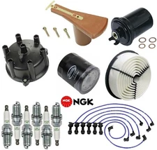 Tune Up Kit Spark Plugs Wire Rotor Cap Filters for Toyota Supra 1986-1988