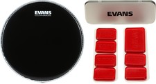 Evans Hydraulic Black Drumhead - 12 inch + Ev...