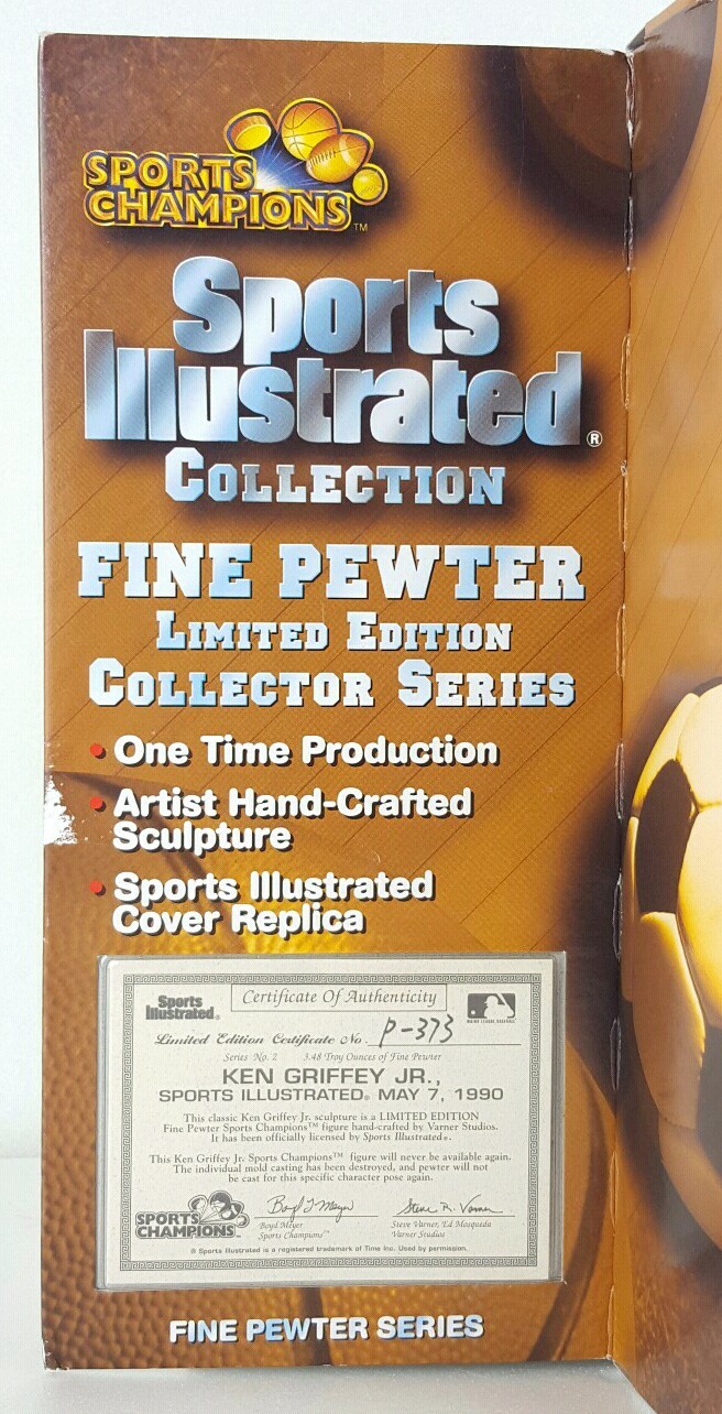 Ken Griffey Jr Sports Illustrated Pewter Figure Series 2 Mariners 1997