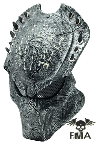 FMA Alien Predator Glow Light Mask Helmet Cosplay Prop CS COS Halloween Mask - Picture 3 of 13