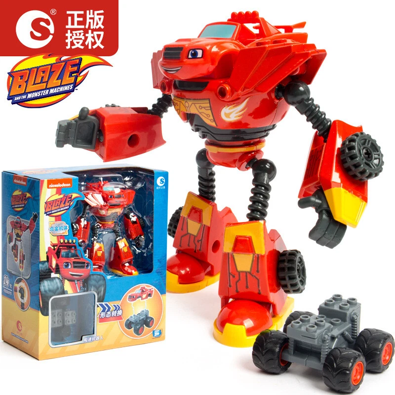 New Action Figure Blaze Monster Machines Cartoon Plastic/alloy Car And Robot Toy - Image 3 of 4