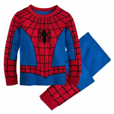 Marvel Spider-Man Costume Boy 2PC Long Sleeve Cotton Tight Fit Pajama Set 5