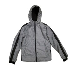 NWT SOVEREIGN CODE L 14/16 Heather Grey Herringbone Quilted Puffer Primm Jacket