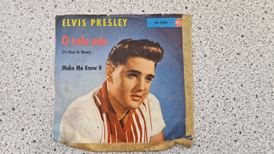Schallplatte - elvis presley single 7 vinyl ''O sole mio'' Make Me Kown It