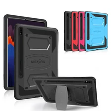 For Samsung Galaxy Tab S7 Plus/S8 Plus Shockproof Rugged With Kickstand Case