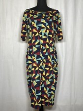 Lularoe Simply Comfortable Size Large Geometric Print Maxi Dress