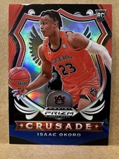 2020-21 Prizm Draft Picks Isaac Okoro Crusade RC Red White & Blue Prizm #84