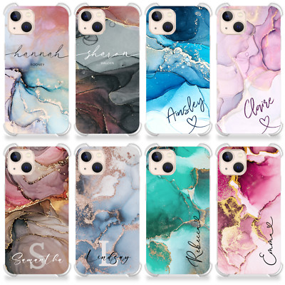 Personalisierte Handy Hülle Name Stoßfest Cover für iPhone 15 11 12 13 14 XR 7 8