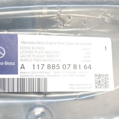Genuine Mercedes-Benz GLS X166 Front Number Plate Holder 