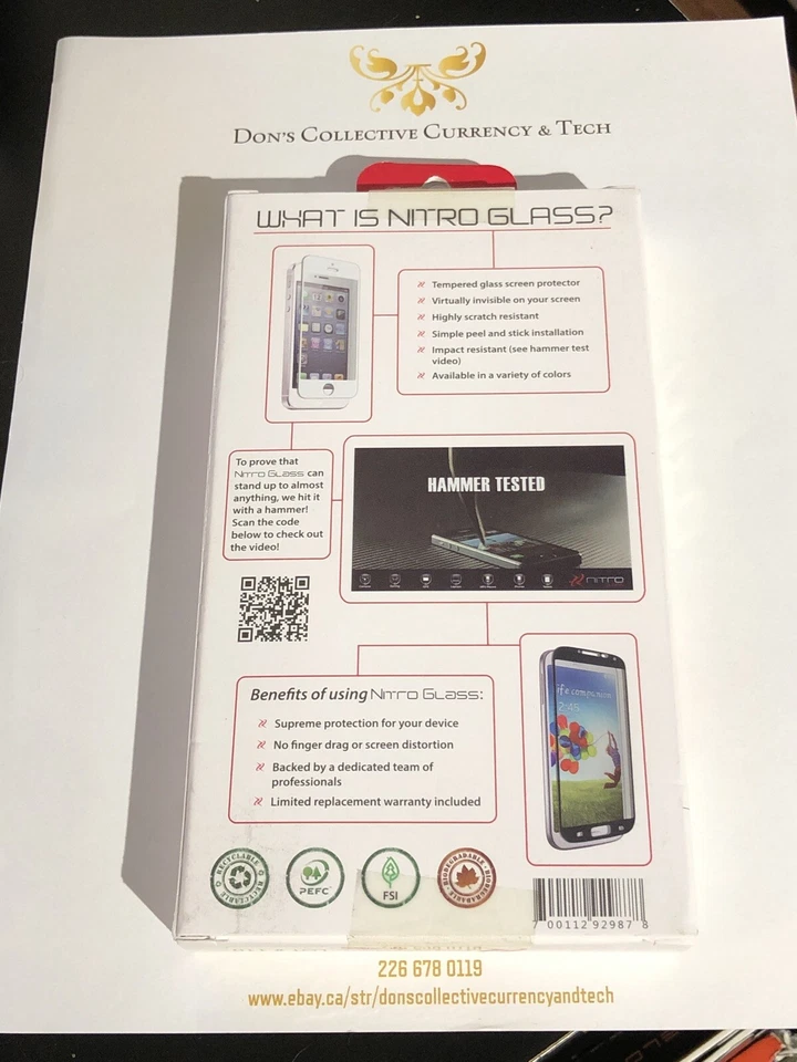 Cristal Nitro - Protector Pantalla Cristal Templado Negro Para Samsung Galaxy S4 Foto 2 de 2