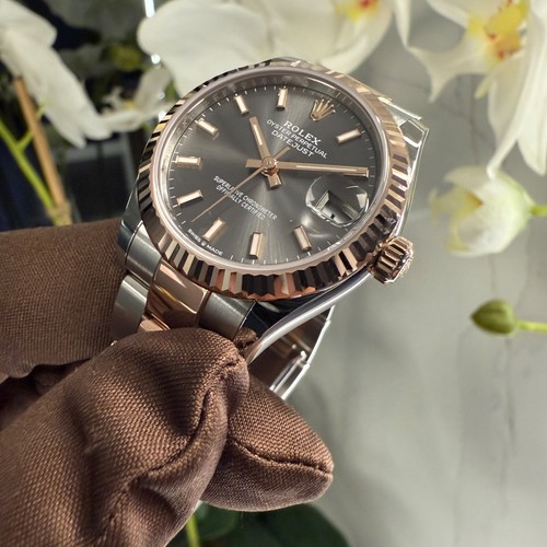 Rolex Datejust 31mm 278271 Steel & Rose Oyster Rhodium Dial 2024 Unworn - Picture 10 of 11