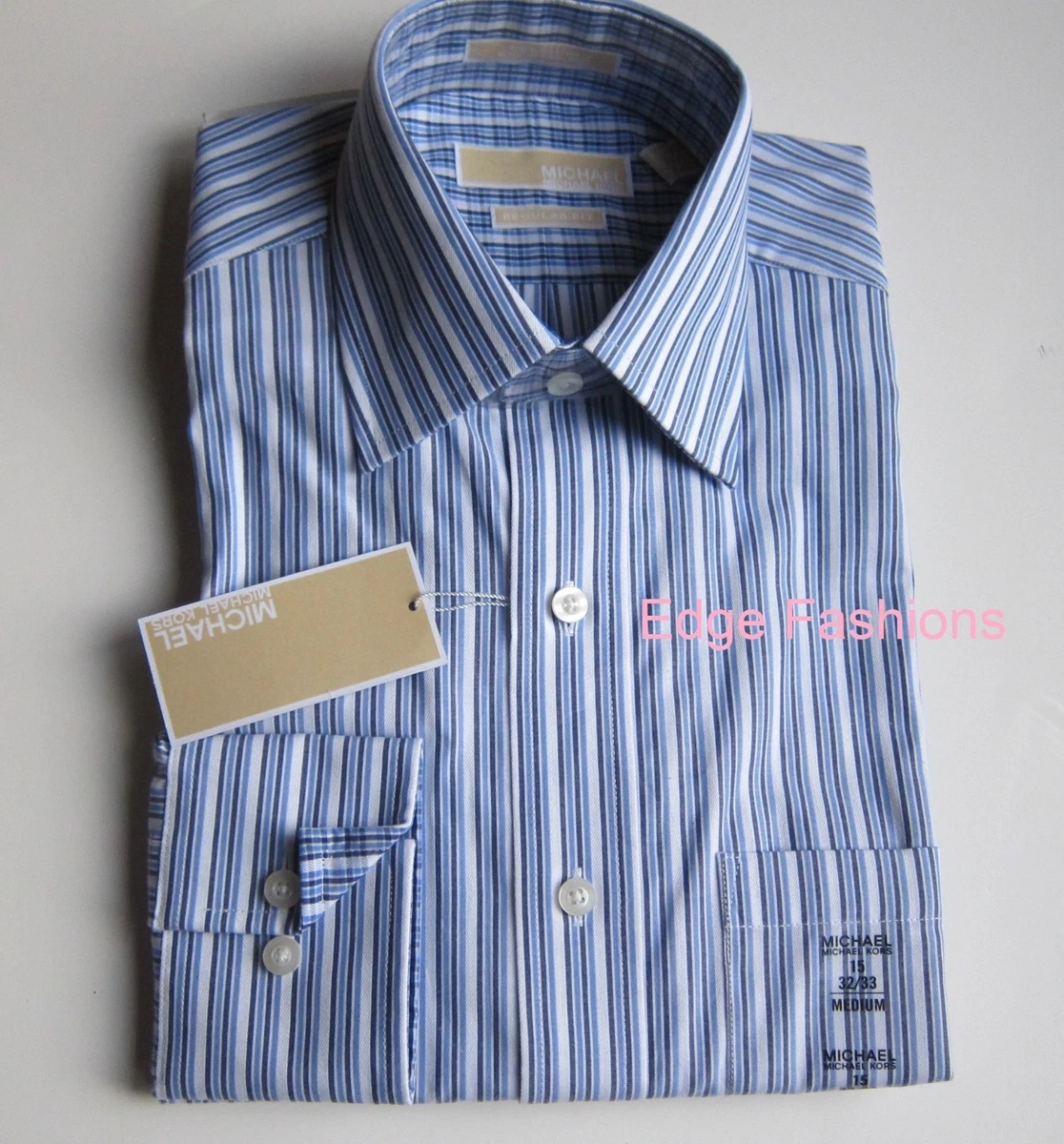 Michael kors blue dress sales shirt