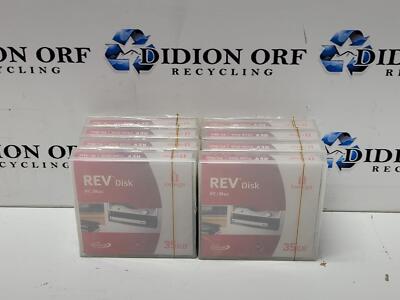 Set of 8 Iomega REV Disk 35GB Removable Hard Disks sku 12056