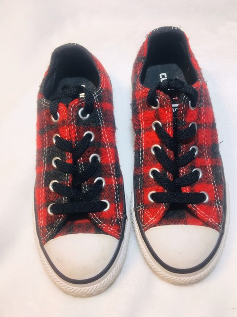 red and white checkered converse