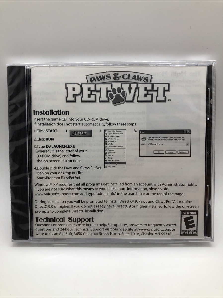 Paws and Claws: Pet Vet/ clinic (CD-ROM, 2006, WIN 98/ME/XP