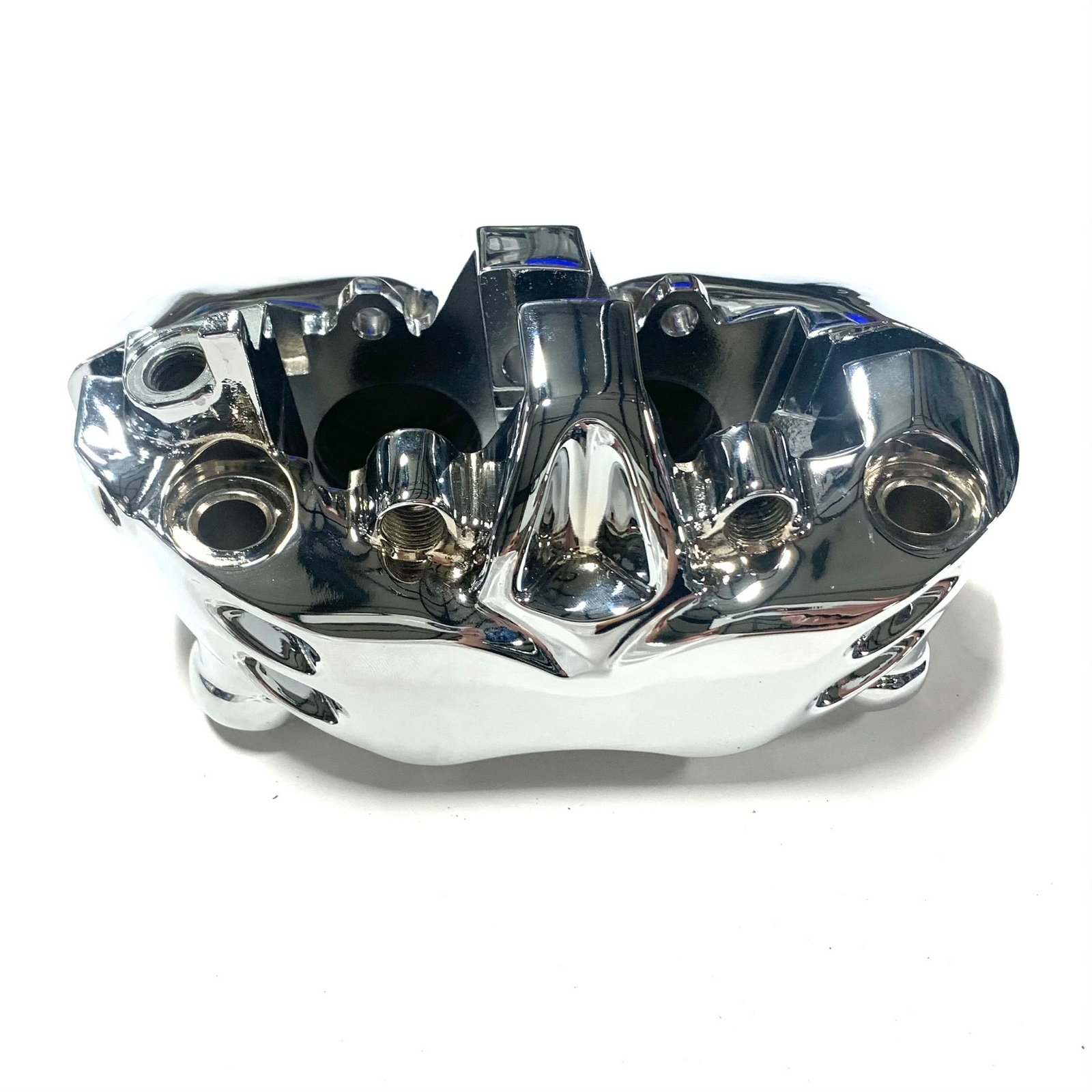 *EXCHANGE* CHROME OEM FRONT LEFT BRAKE CALIPER NO GUTS 2006-2017 KAWASAKI ZX-14