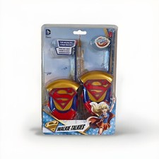 Supergirl DC Super Hero Girls Walkie Talkies NIB Sakar DC Comics Gold NEW