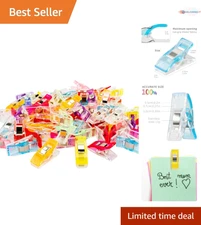 Durable Transparent Sewing Clips - Ideal for Quilting & Crafting, Pack of 100