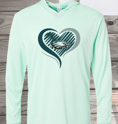 Philadelphia Eagles - Heart of Brother Love - Long Sleeve Hoodie T-Shirt