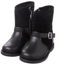 Gymboree Girls Sz 2 Black Moto Boots Back to Blooms NWT Buckle Velvet