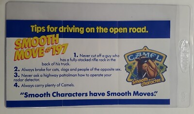 1980's Vintage Camel Smooth Move #197 Cigarette Pack Fold Up