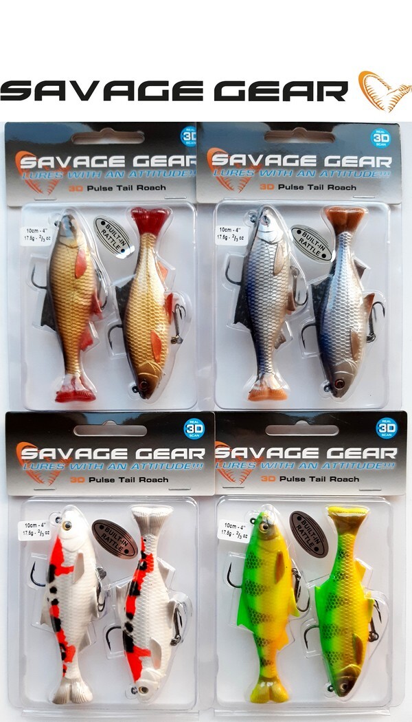 Leurre 3D Hard pulsetail roach 13,5 cm Savage Gear pêche