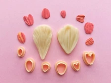Flower Petal Silicone Mould for Polymer clay | Unique Clay Cutters | Clay Making