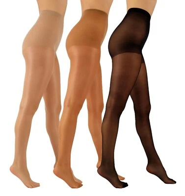 Women Sheer 20 denier Sexy Glossy Shiny Tights Summer Size UK 6-22 Aurellie