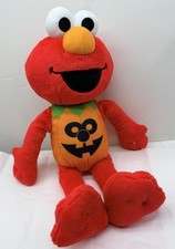 Sesame Street Elmo Plush 16" Just Play Halloween Pumpkin Costume Stuffed Toy