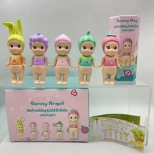 5PCS Sonny Angel Refreshing Cold Drinks Series Mini Figures Blind Box PVC
