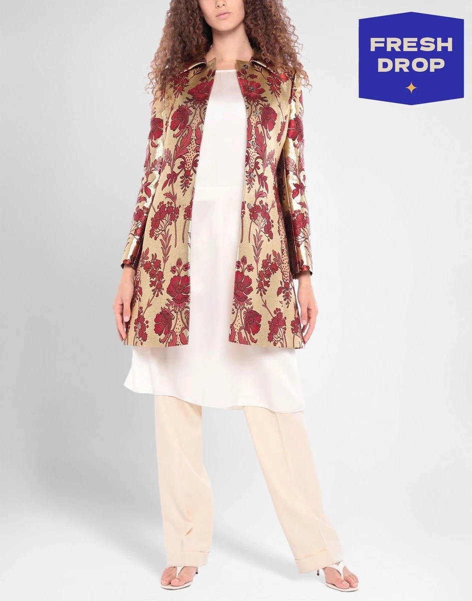 DOLCE&GABBANA フラワープリント　ノーカラージャケット 40 dolce Leather gabbana patchwork print pleated skirt item - Floral