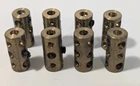 Meccano Vintage 8 Fittings Brass Ref 63 Coupling