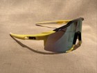 100 % Sunglasses SPEEDCRAFT Cycling Sport Wrap Neon Yellow /Blue Mirror Lens — photo 6