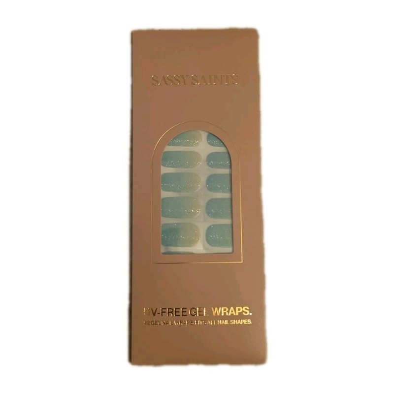 Sassy Saints UV Free Gel Nail Wraps- Frozen Glow