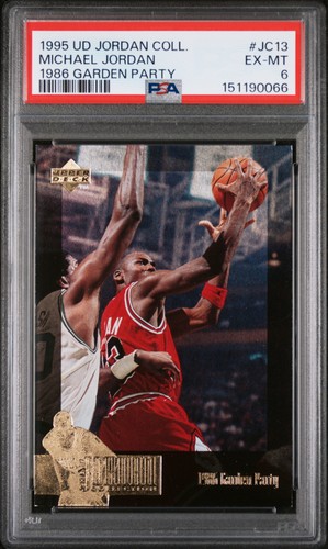 1995 UD JORDAN COLLECTION 1986 GARDEN PARTY #JC13 MICHAEL JORDAN PSA 6