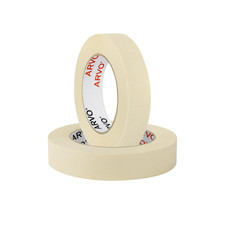 Masking Tape 24mm x 50m Painters Decorating Tape Crepe Paper Pack of 2