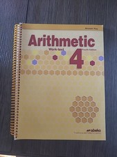 Abeka 4th Grade Arithmetic Work Text KEY 4th ...