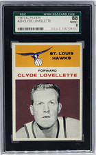 1961-62 Fleer #29 Clyde Lovellette Card - Graded SGC 88 NM/MT 8, St. Louis Hawks