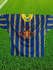 Manchester United jersey blue 1994 shirt Size L  - Rare Made in England #1C