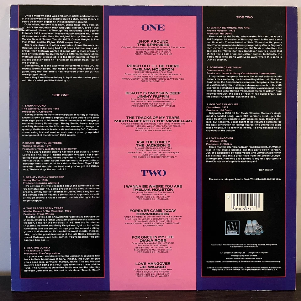 MOTOWN SUPERSTARS Compilation (1983) - 12" Vinyl Record LP - EX - Image 2 of 3