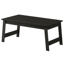 Maklaine Contemporary Engineered Wood Beginning Coffee Table in Espresso
