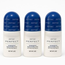 Zermat Perfect Deodorant Roll-On For Men 3.0 oz 3 Pcs